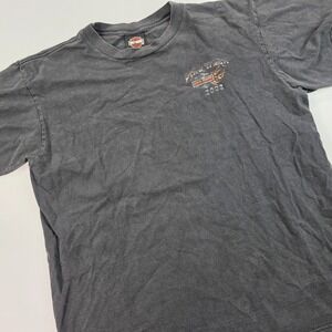 Harley Davidson Shirt Mens XL Black Faded Motorcycle Bike Week 2002 Orlando Y2K